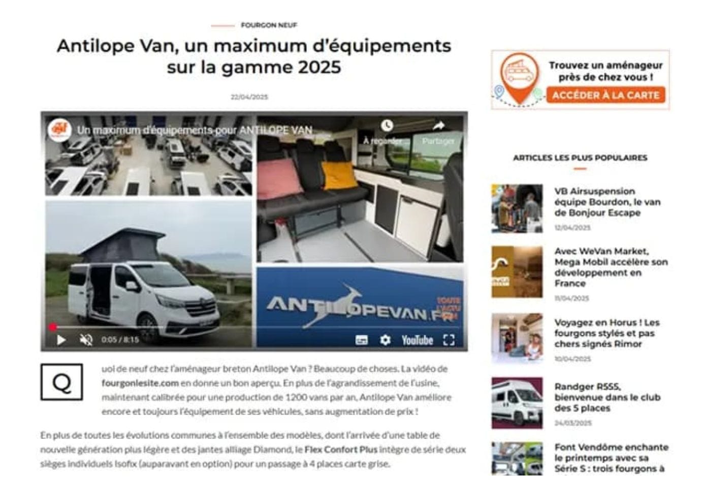 FOURGONLESITE gamme 2025