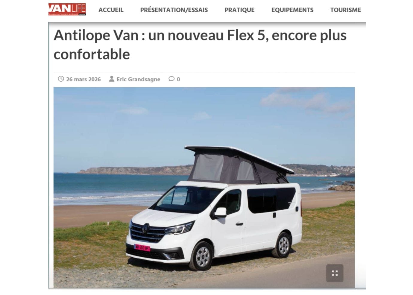 VANLIFE mars 2026 avec nouveau Flex 5 Confort suspension pneumatique