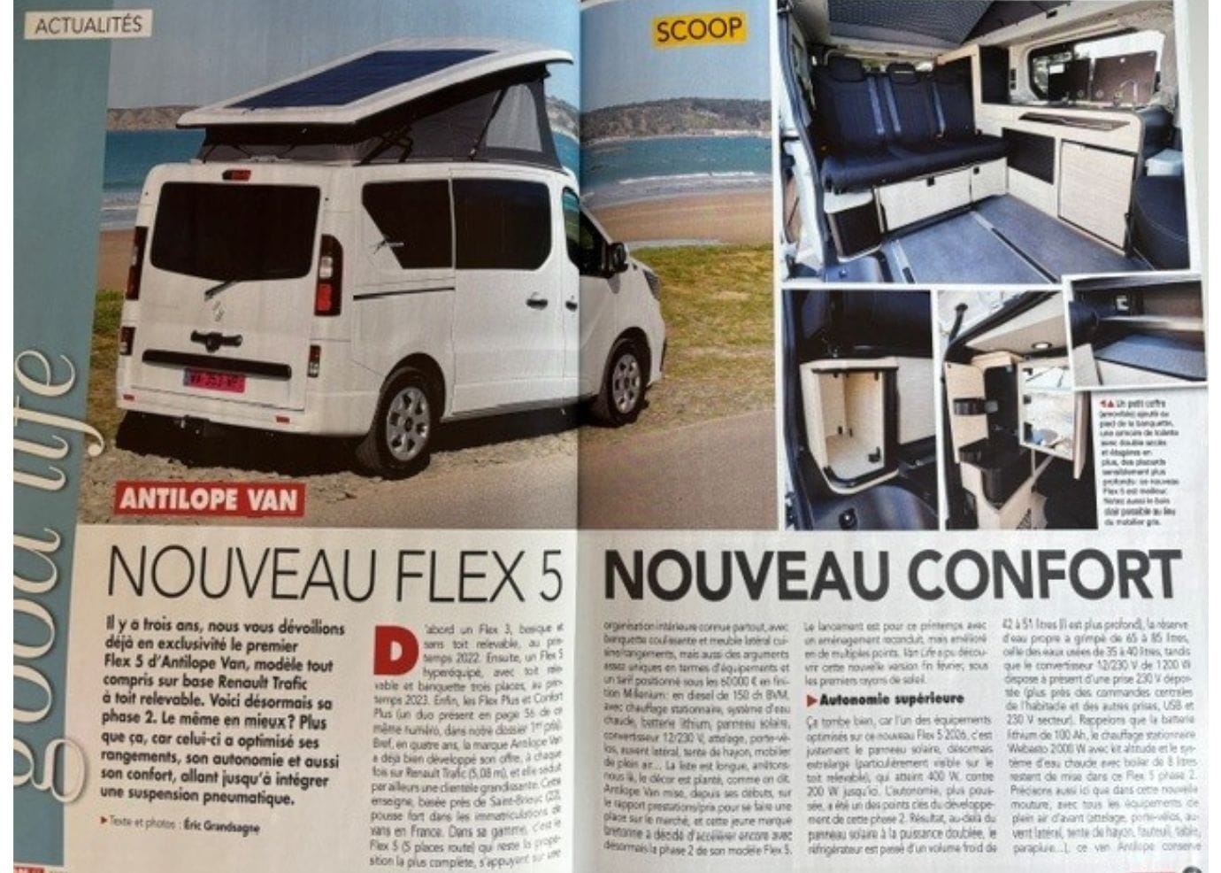 Flex 5 Confort sur VAN life