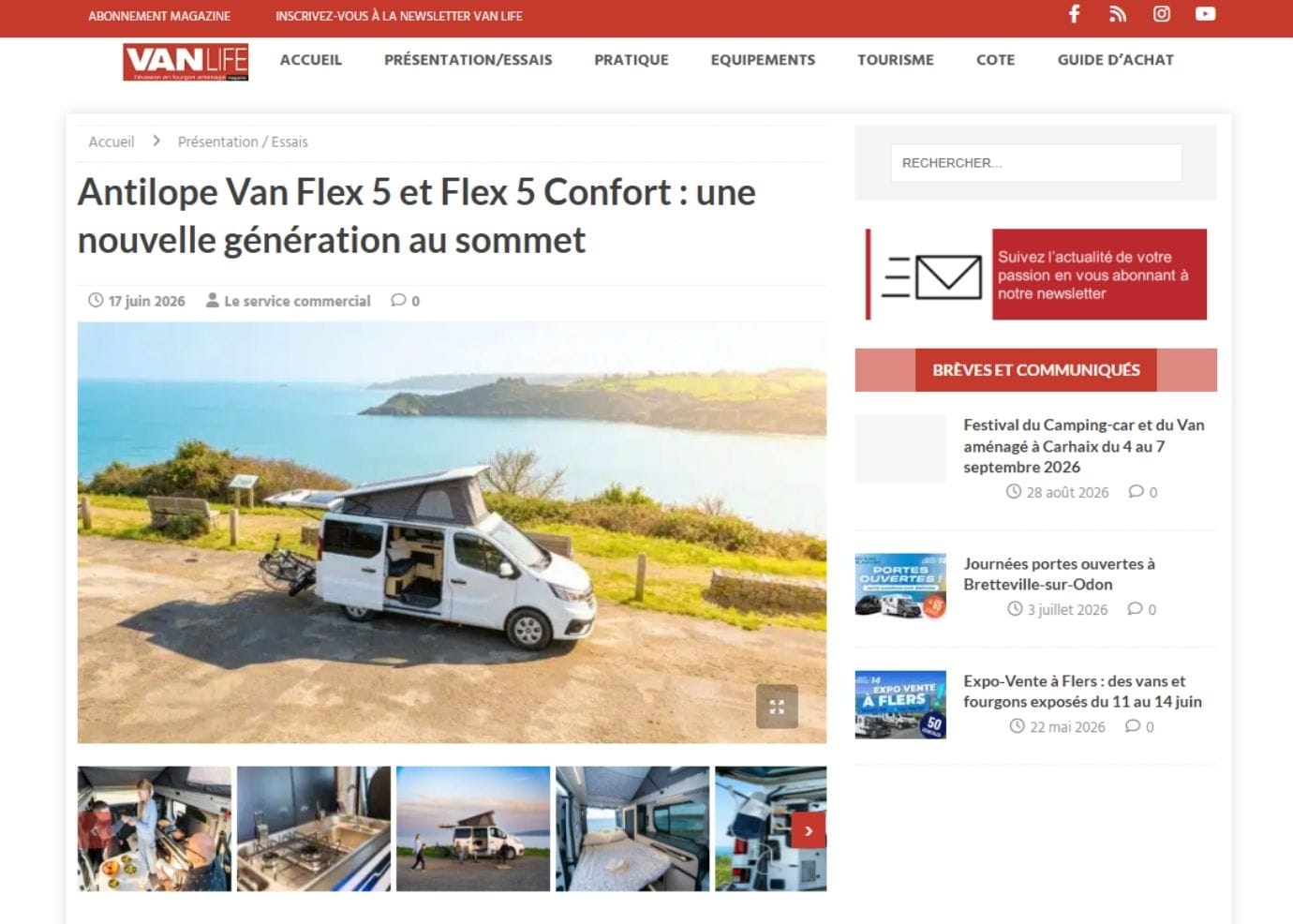 Antilope Van Flex 5 et Flex 5 Confort
