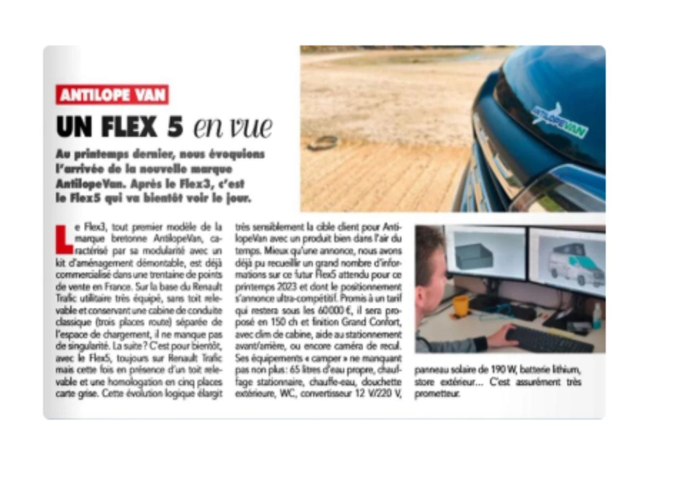 Flex 5 présentation 2022 sur van life Print