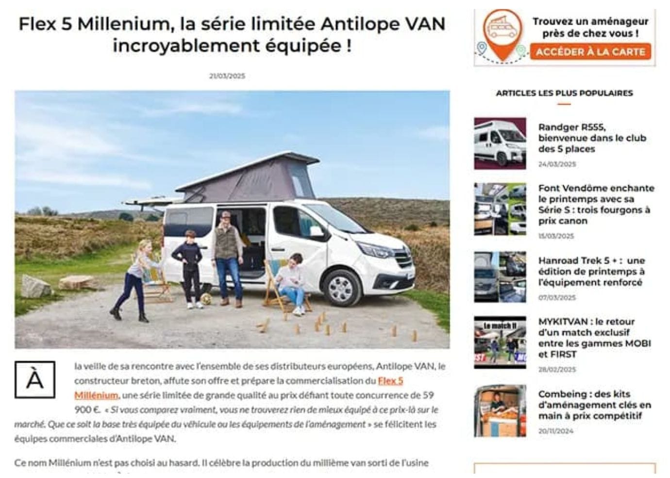FOURGONLESITE Flex 5 Millenium