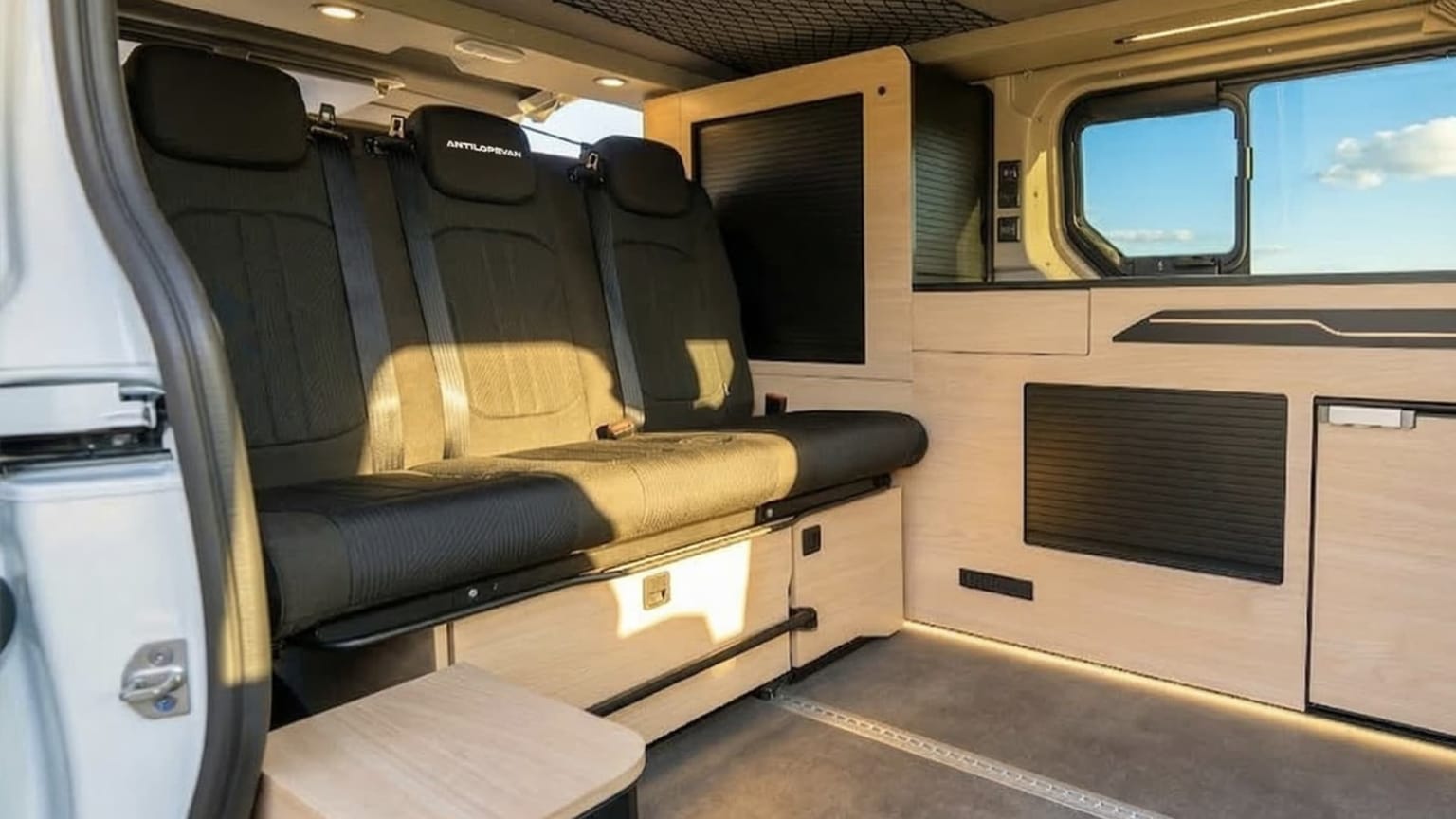 Banquette coulissante flex5 van aménagé antilope van